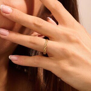 Naxos Gold (Size 6) Ring - New With Box